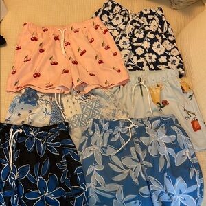 Hollister 6 pairs of Swimming Trunks all XS